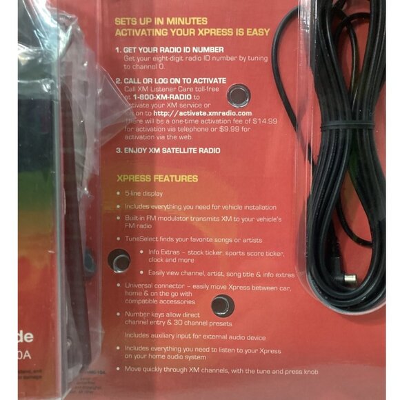 NIB Xpress‎ XM Satellite Radio Value Pack With Radio Vehicle Kit & Home Kit - Picture 2 of 4